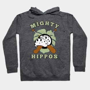 Mighty Hippos (w/ text) Hoodie